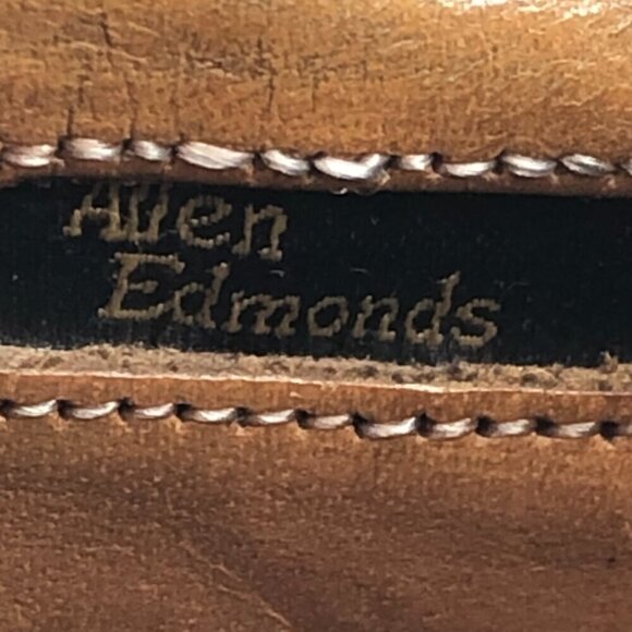 Allen Edmonds Black Sanford Leather Cap Toe Oxford Dress Shoes Size 10 D - Picture 9 of 9